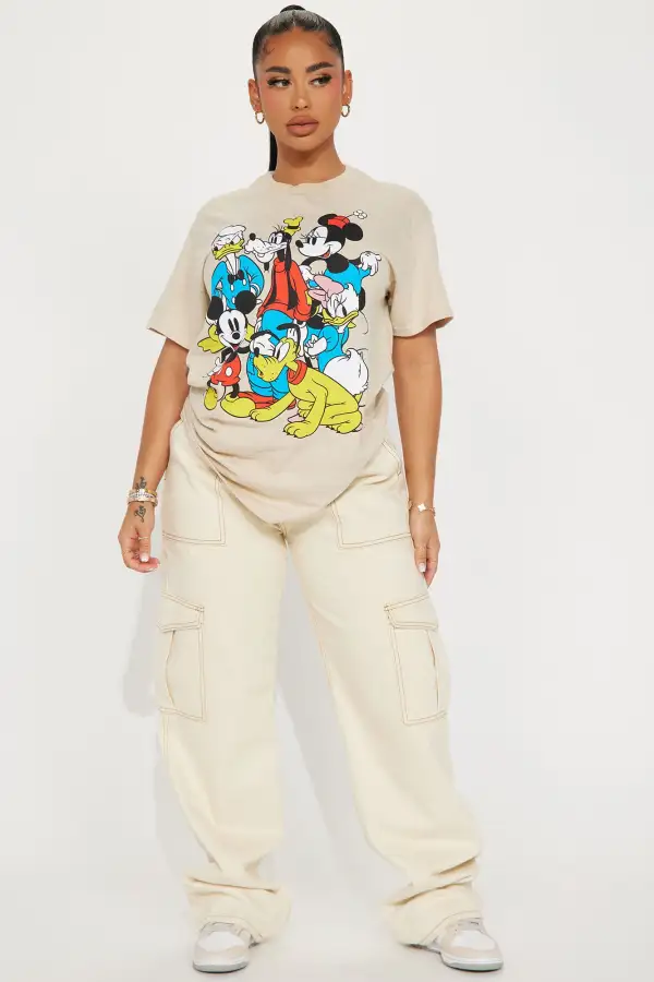 Mickey Mouse The Sensational Six Graphic Tee - Sand