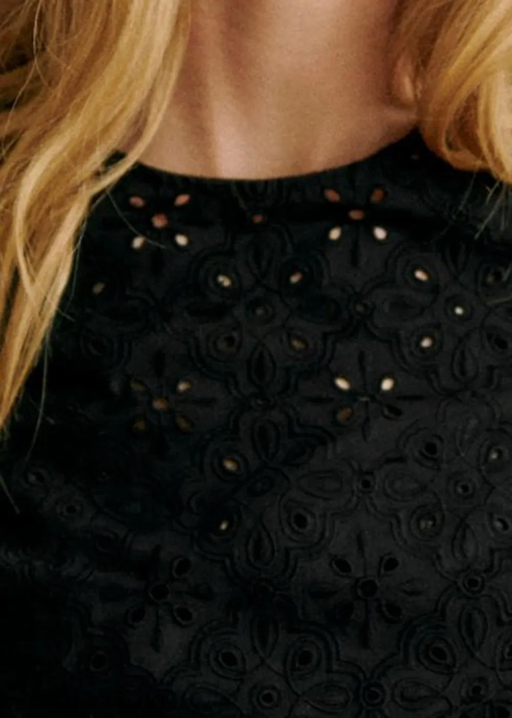 Short Sleeve Embroidered Blouse