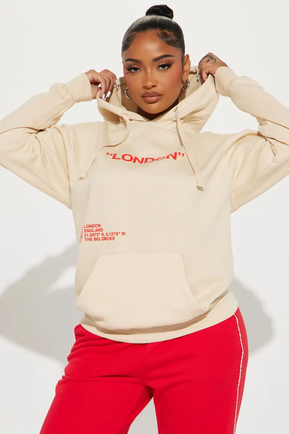 Destination London Hoodie - Sand