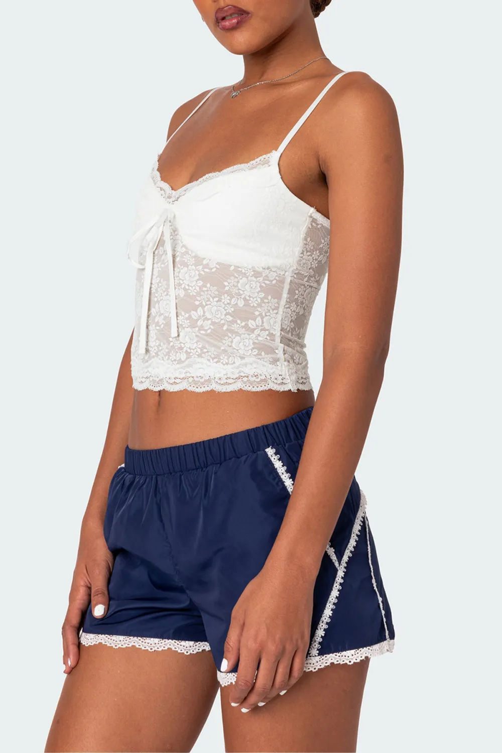 Cami Sheer Lace Tank Top