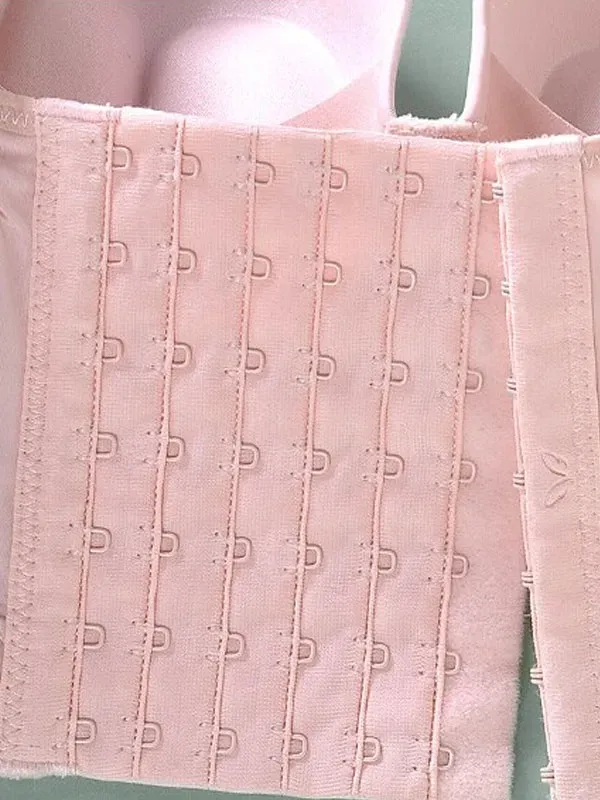 Plus size gathering deep cup hidden fat back shaping fusion full back bra