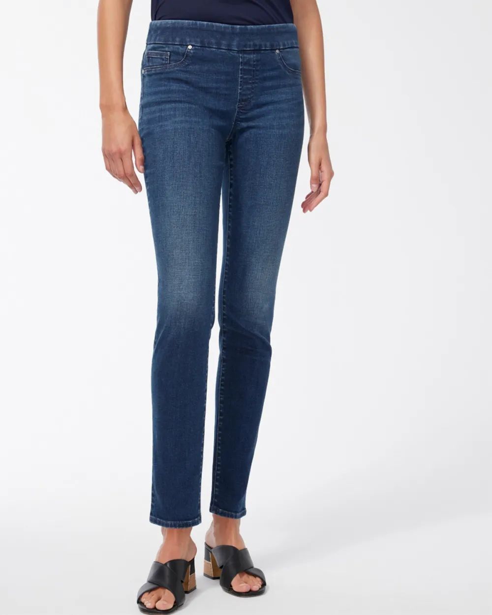 Tight Fit Tapered Leg Jeans