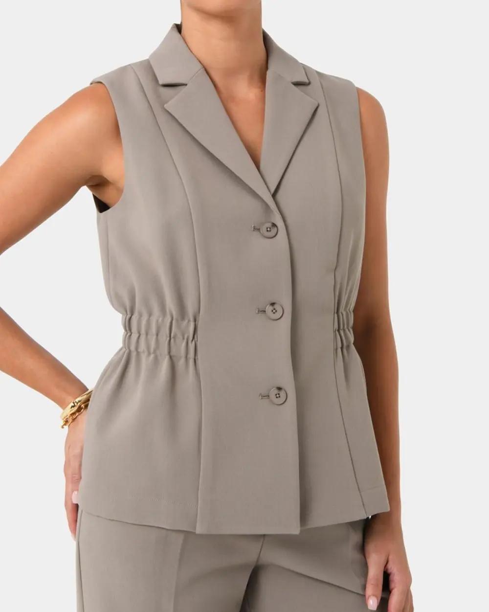 Relaxed Silhouette Longline Vest