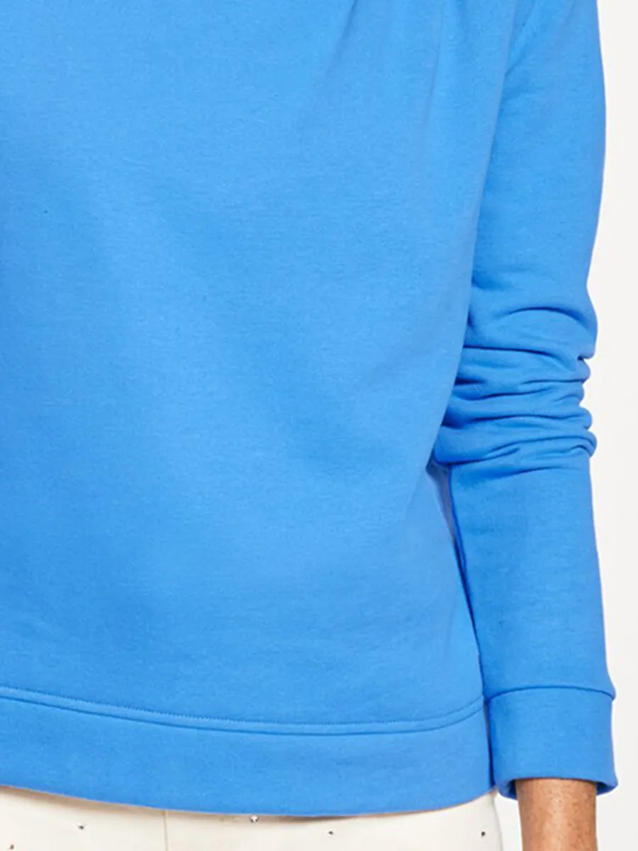 Women's Niche Design Style Gemstone Shoulder Accented Sports Shirt