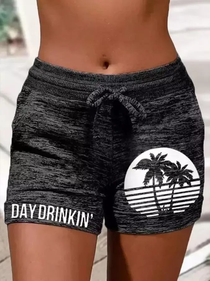 Palm Tree Print Board Shorts