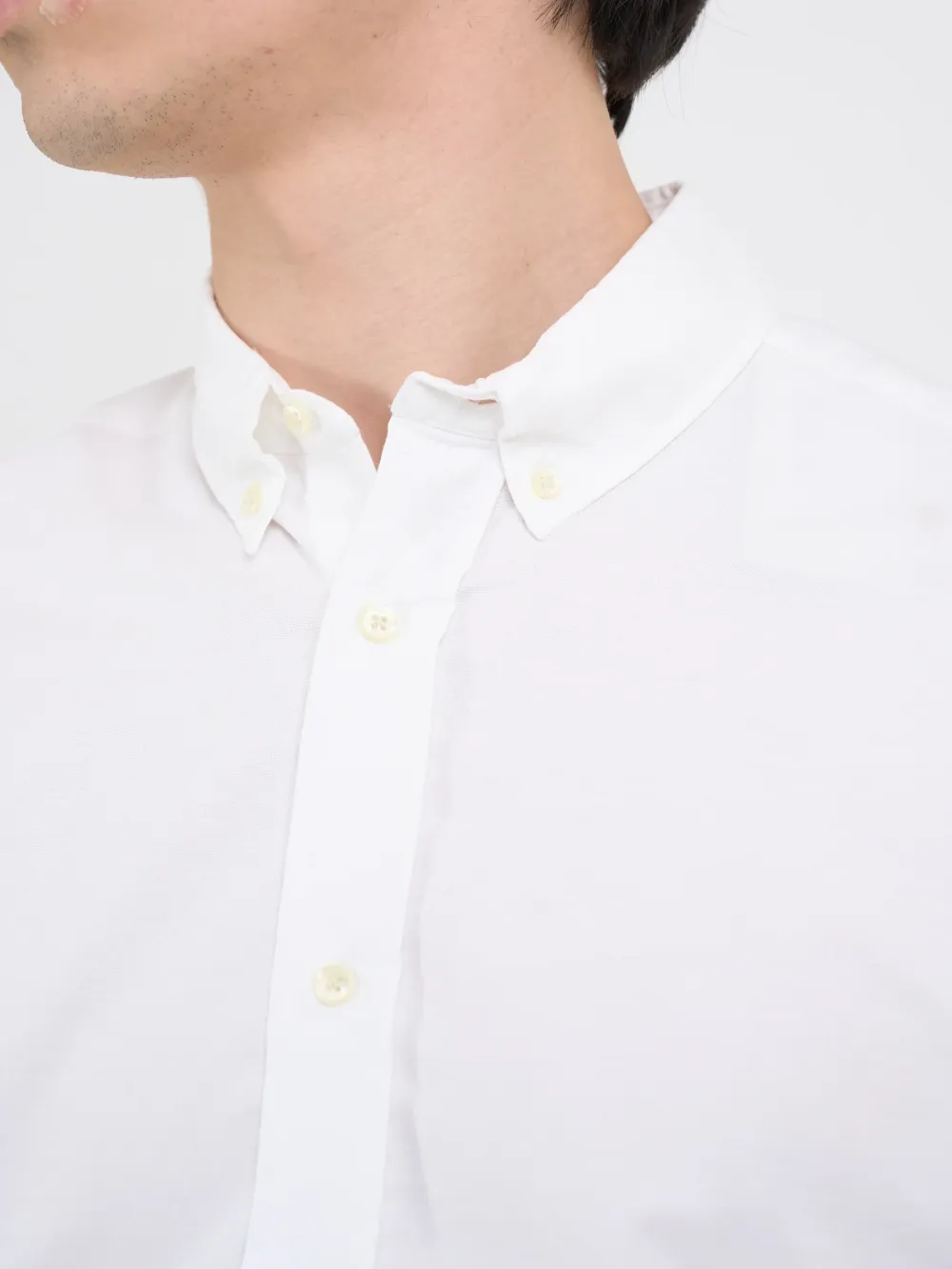 White Button Down Organic Cotton Shirt