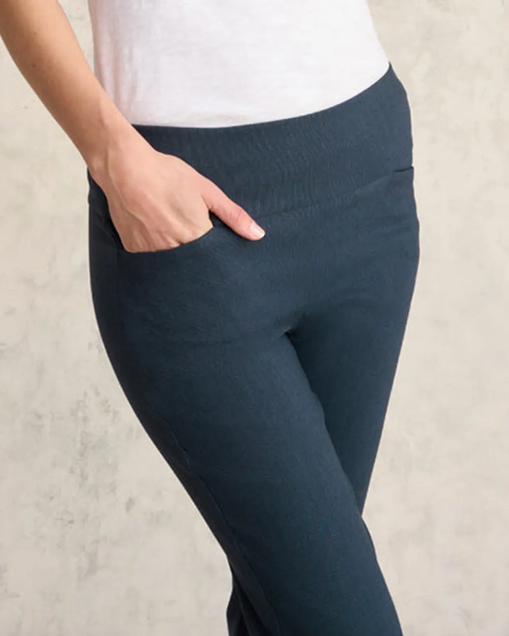 High Waisted Slim Fit Pants