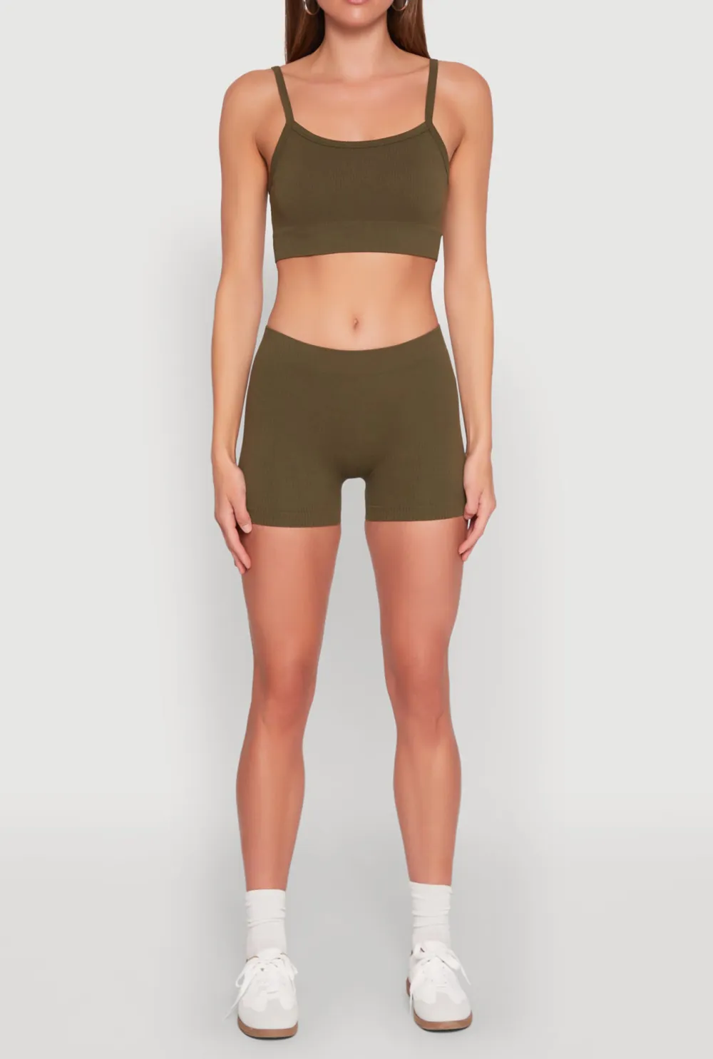 Ribbed Knitted Shorts