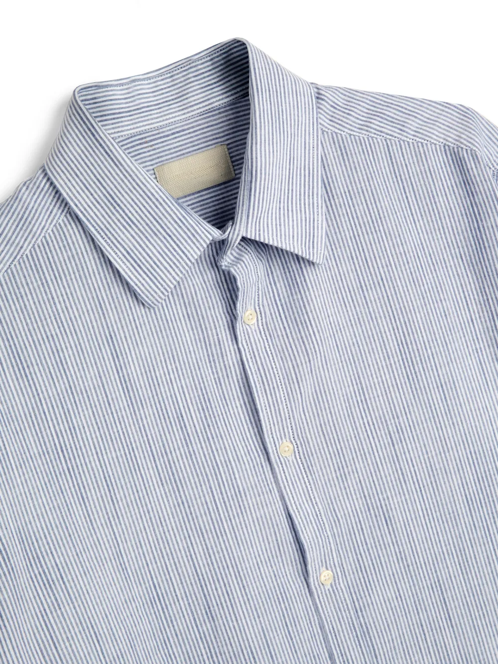 Blue Long Sleeve Casual Style Cotton Shirt