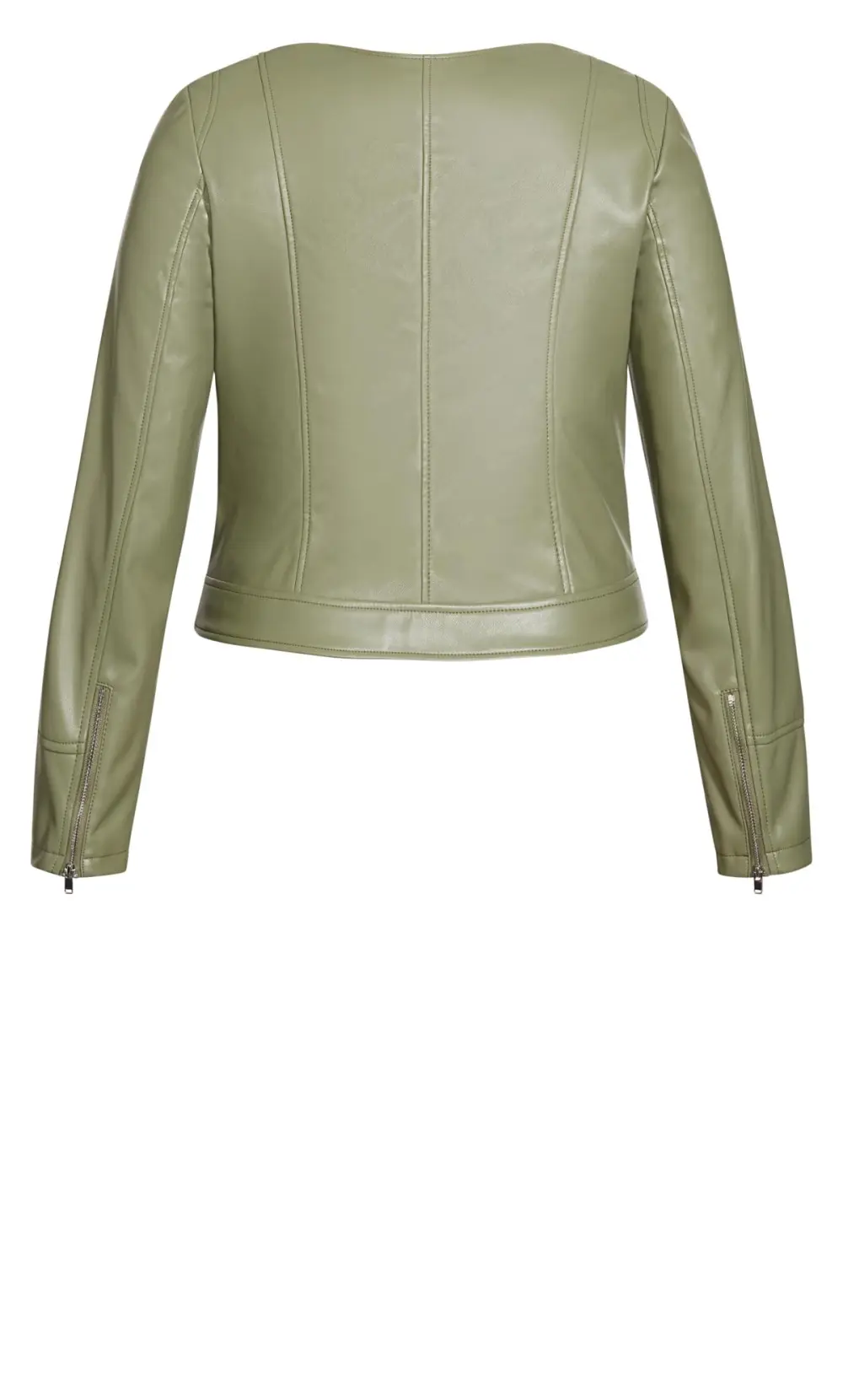 Evans Green Faux Leather Jacket