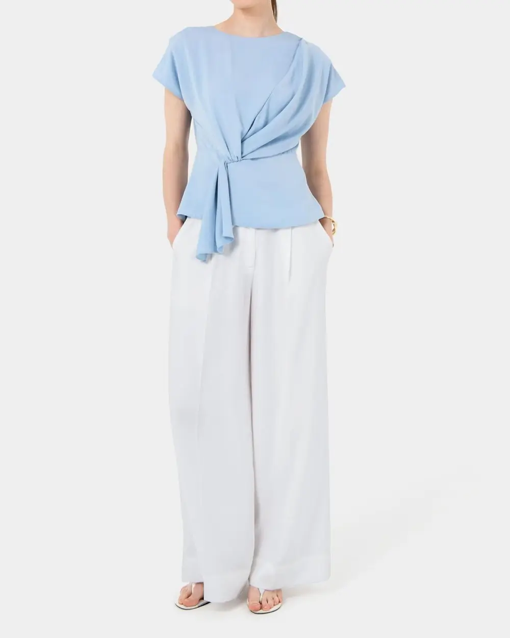 Peplum Design Pleated Top