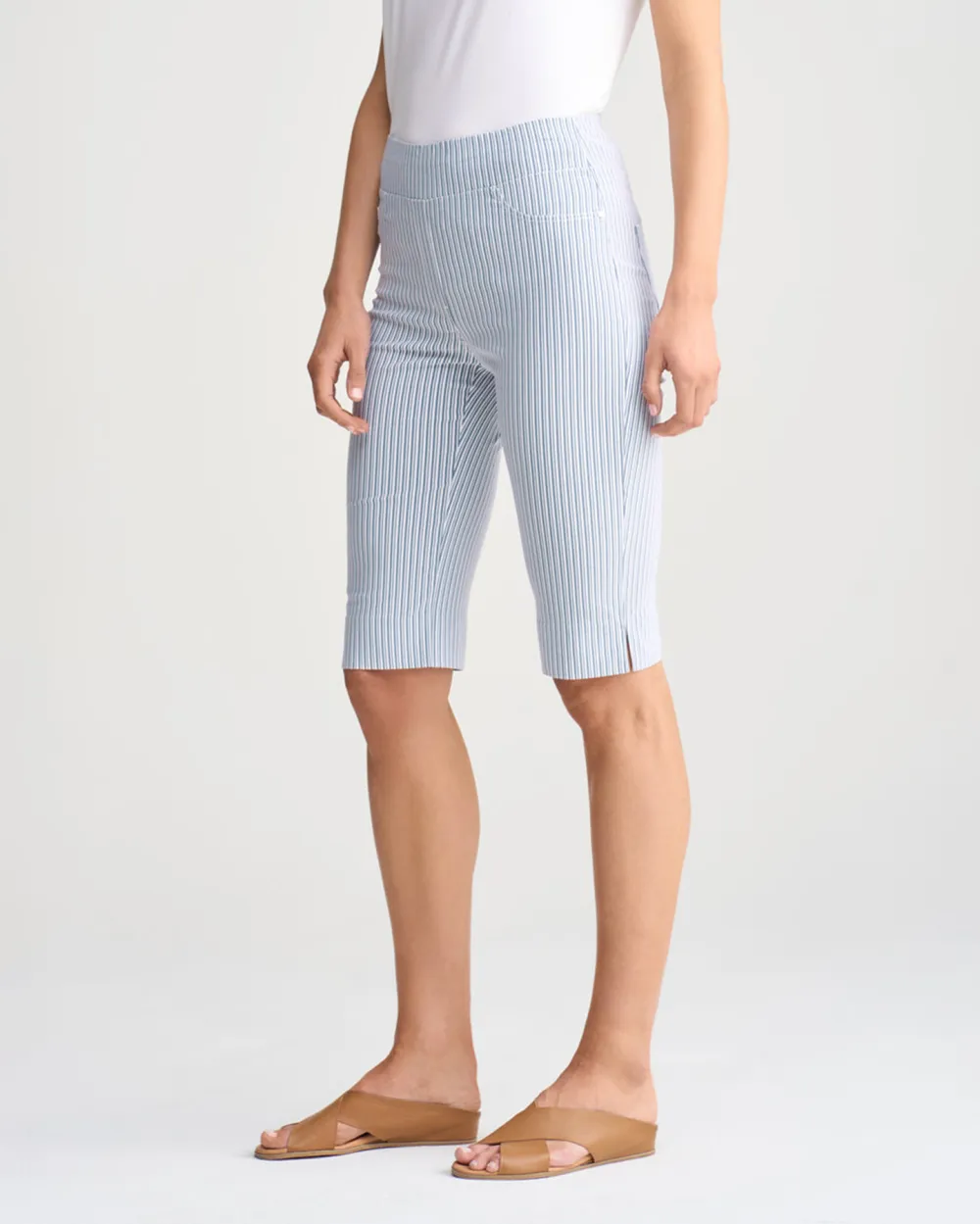 Checkered Knee Length Shorts