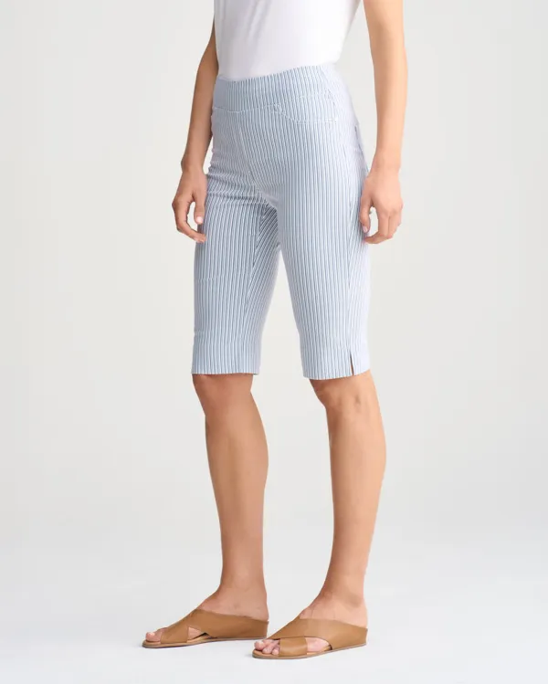 Checkered Knee Length Shorts