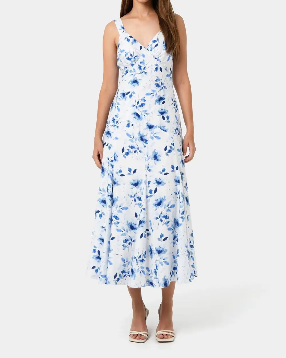 Godet Panel Dress -Watercolour