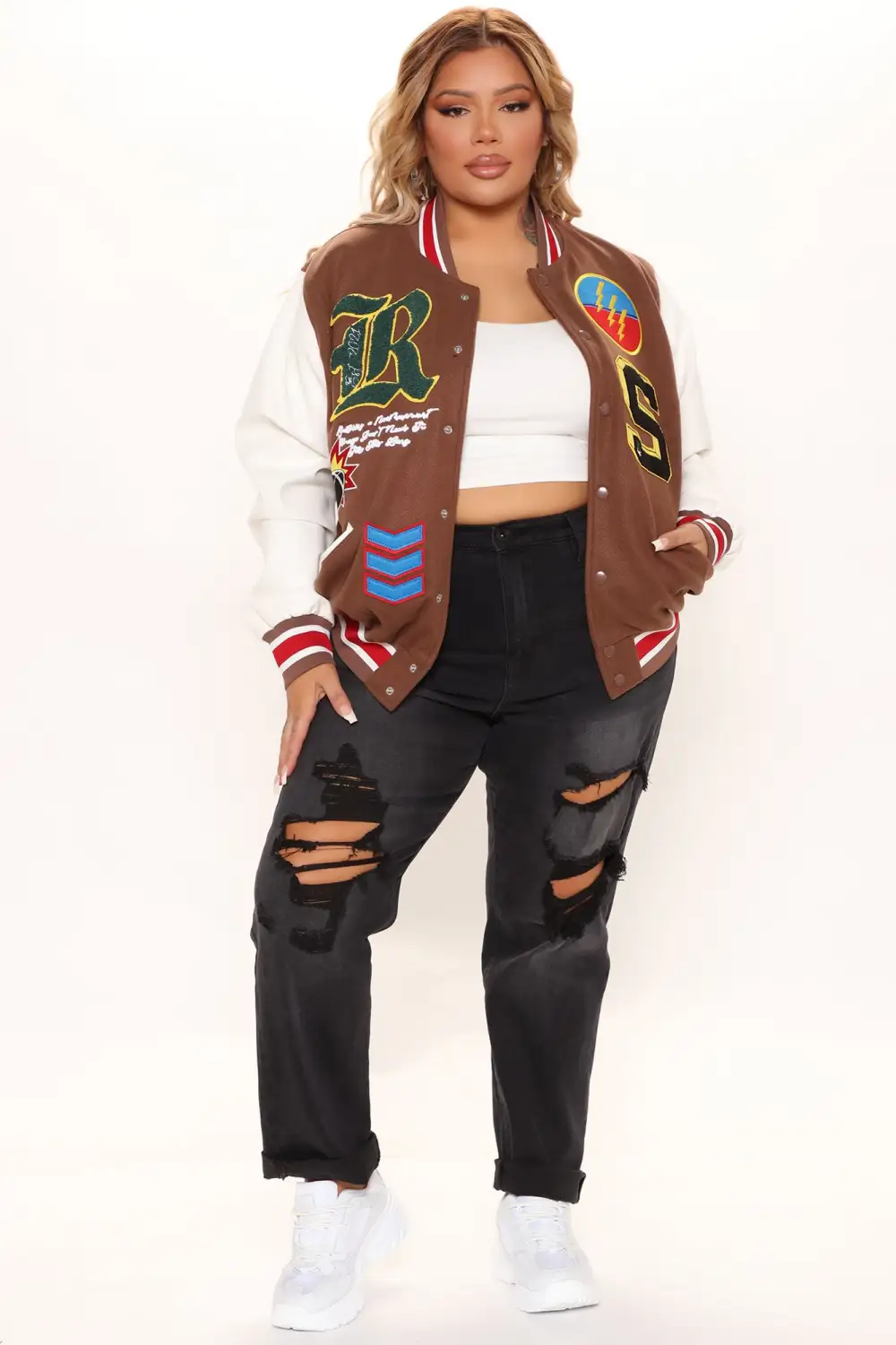 Winning Game Varsity Jacket - Chocolate