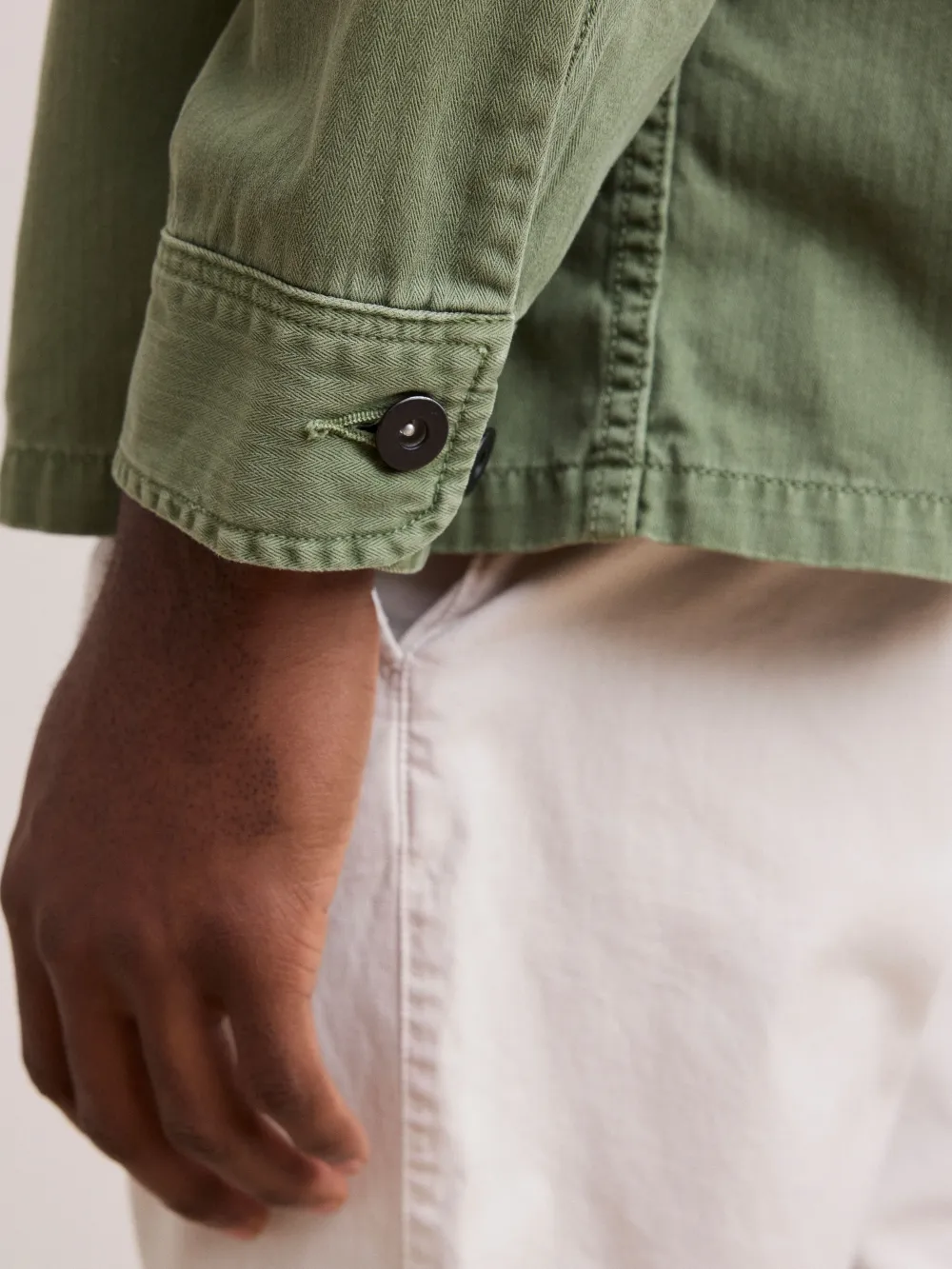 Men's Army Green Cotton Jacket