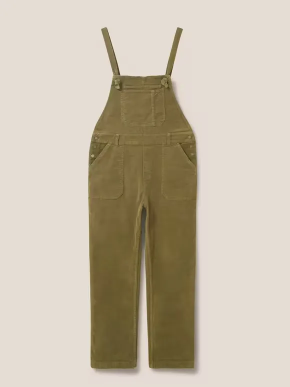 Dungaree In Khaki Green