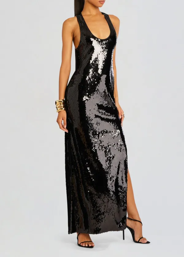 Sequin Tank Maxi Dress