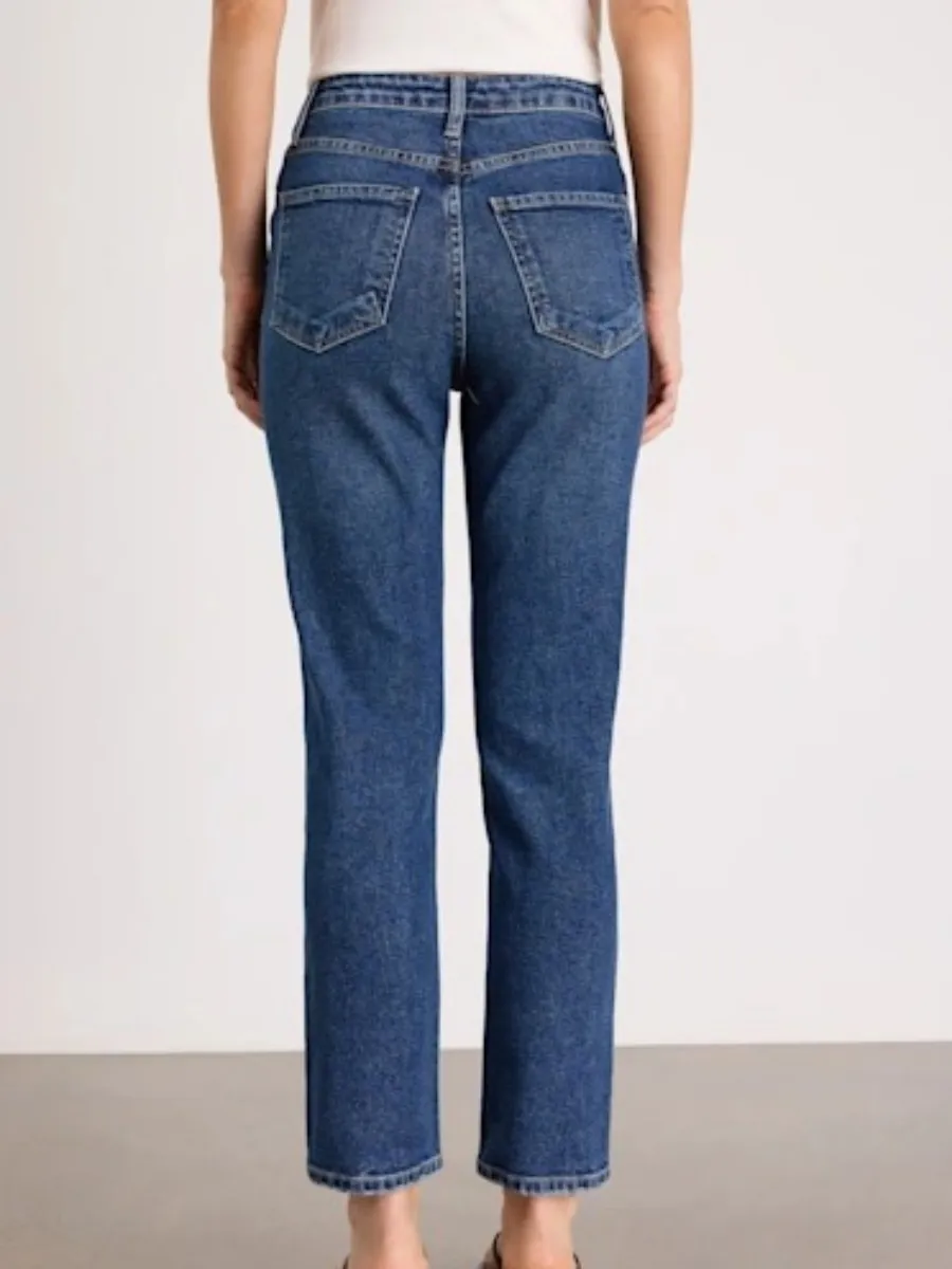 Button-Fly Slim Fit Jeans
