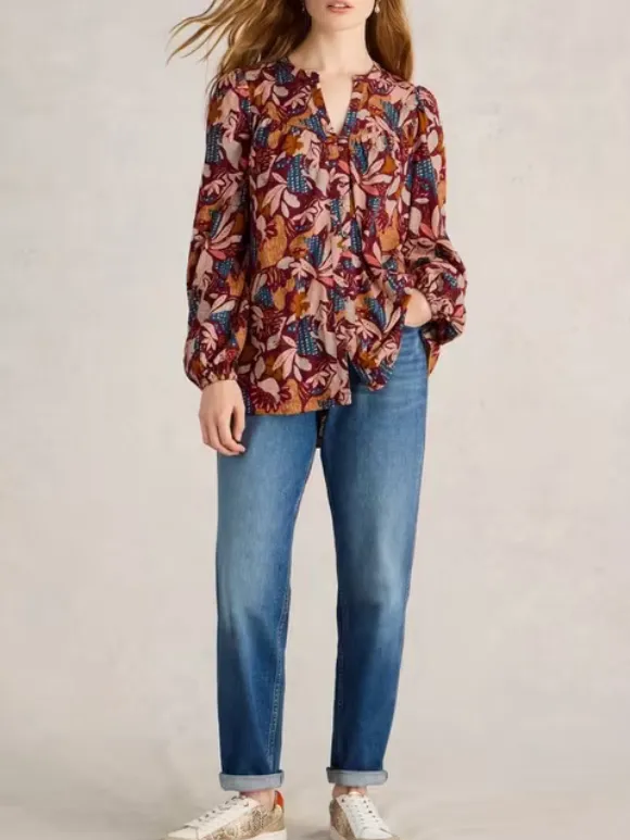 Art Graphic Longline Shirt