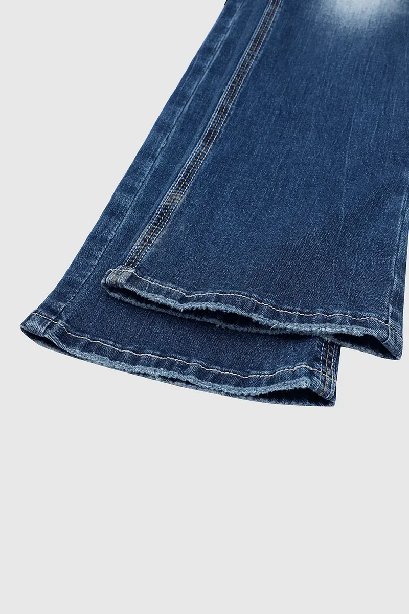 90s Vintage Slant Pocket Mid Waist Bootcut Jeans