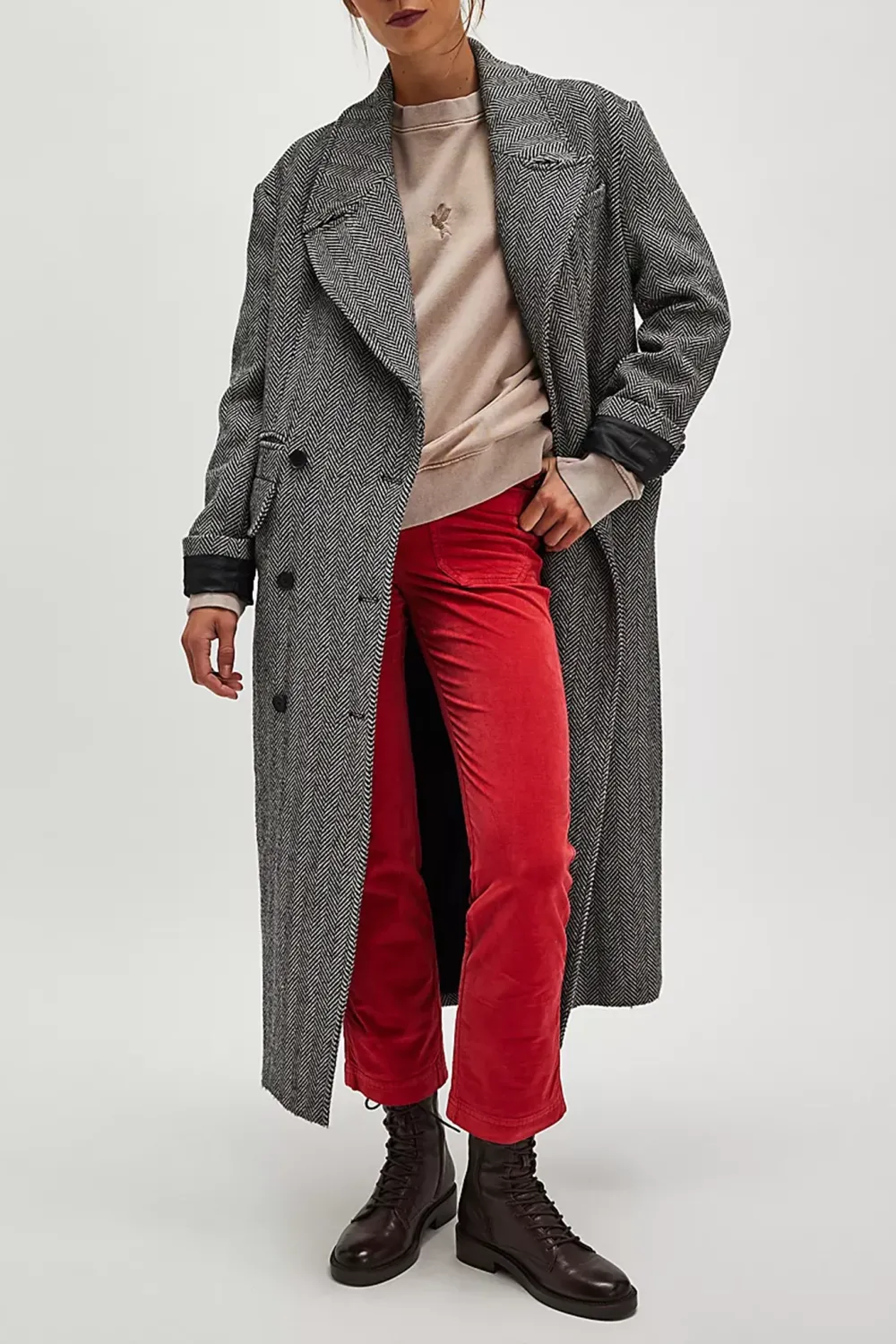 Mid Rise Straight Jeans