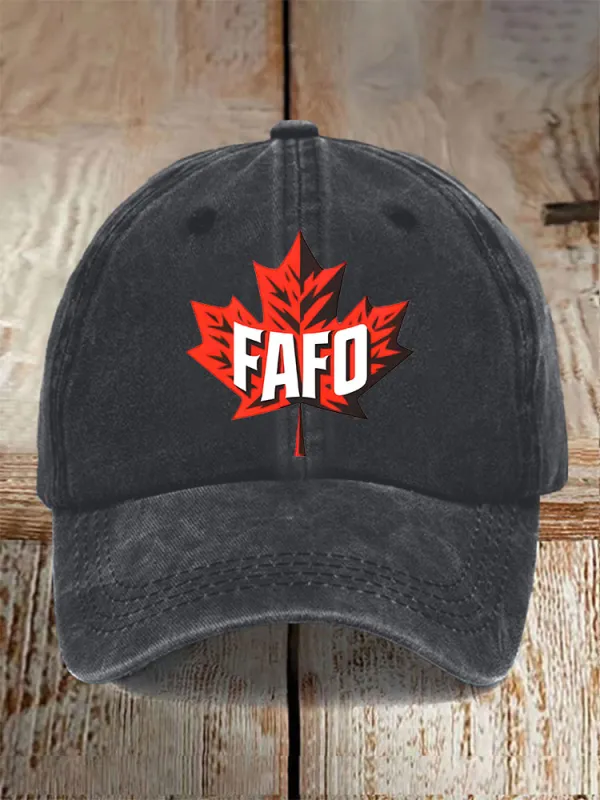 Unisex Retro FAFO Printed Baseball Cap