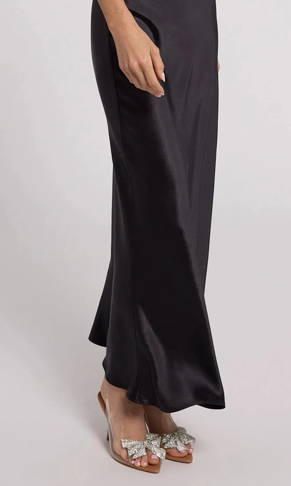 Rhinestone Halter Maxi Dress