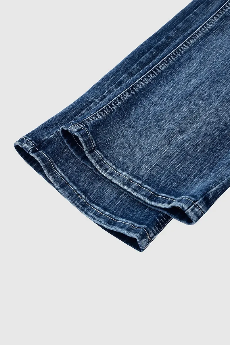 Ripped Low Waist Bootcut Jeans Without Belt