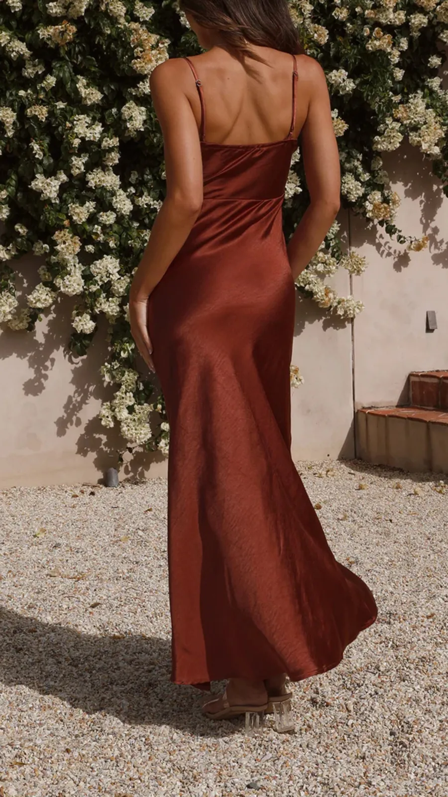 Adjustable Shoulder Straps Maxi Dress