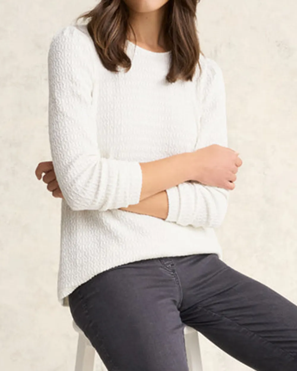 Textured Jacquard Top