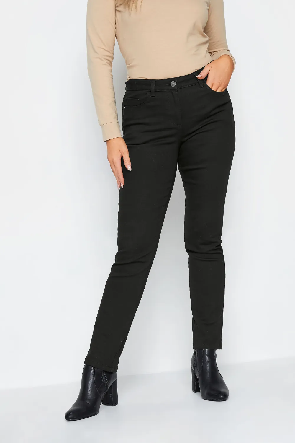 M&Co Black Straight Leg Jeans