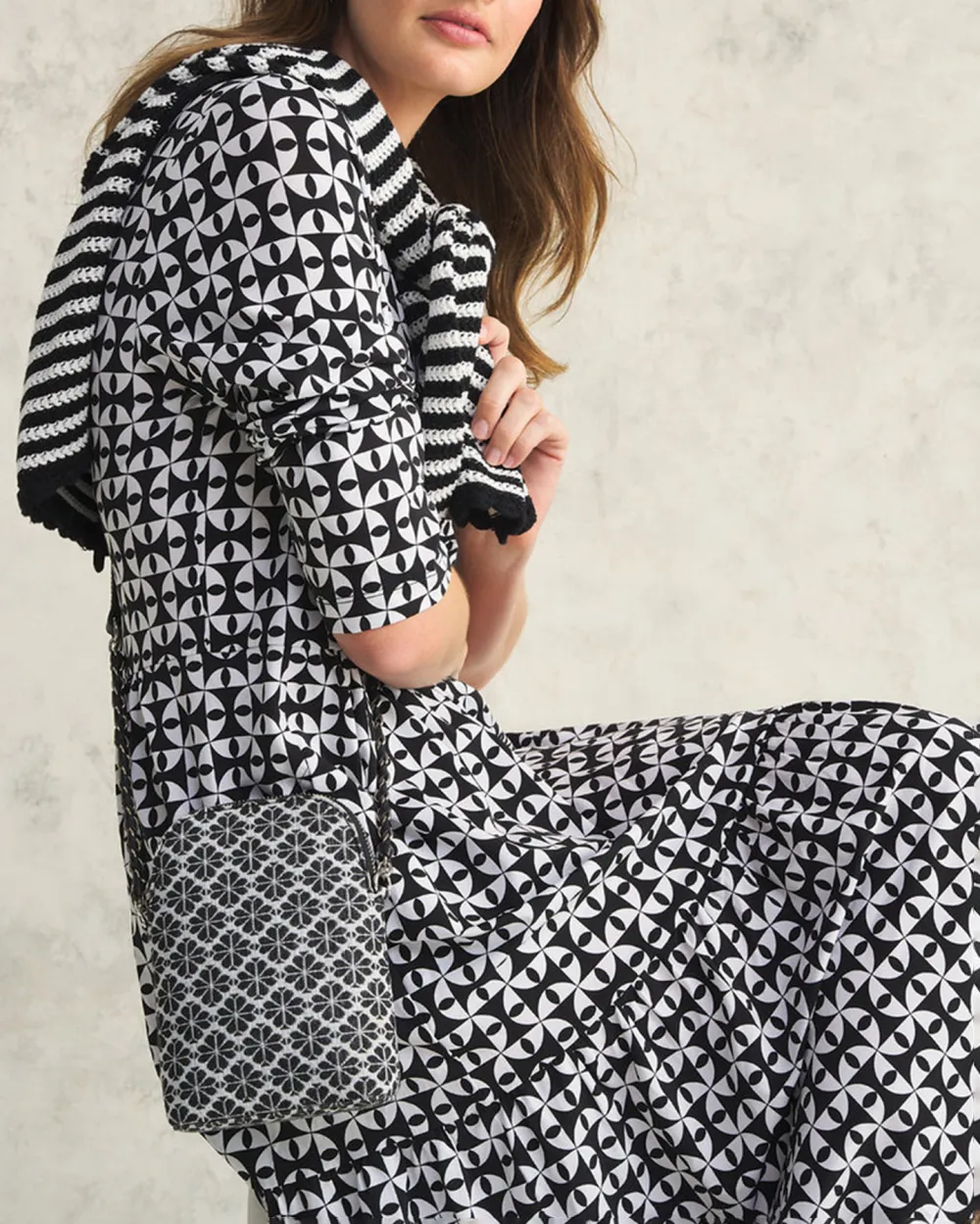 High Twist Jersey Tier Dress