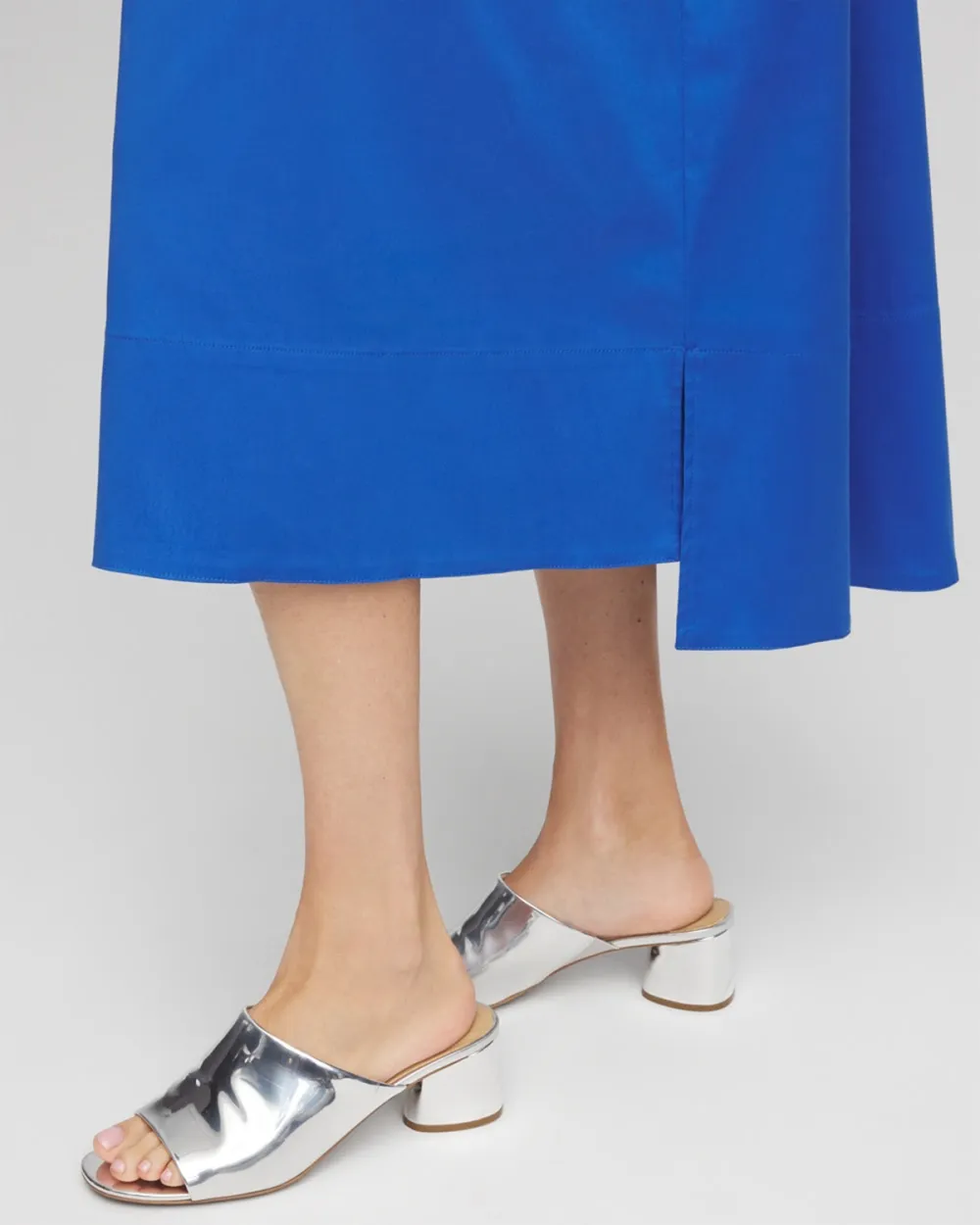 Short Sleeve Collared Midi Dress