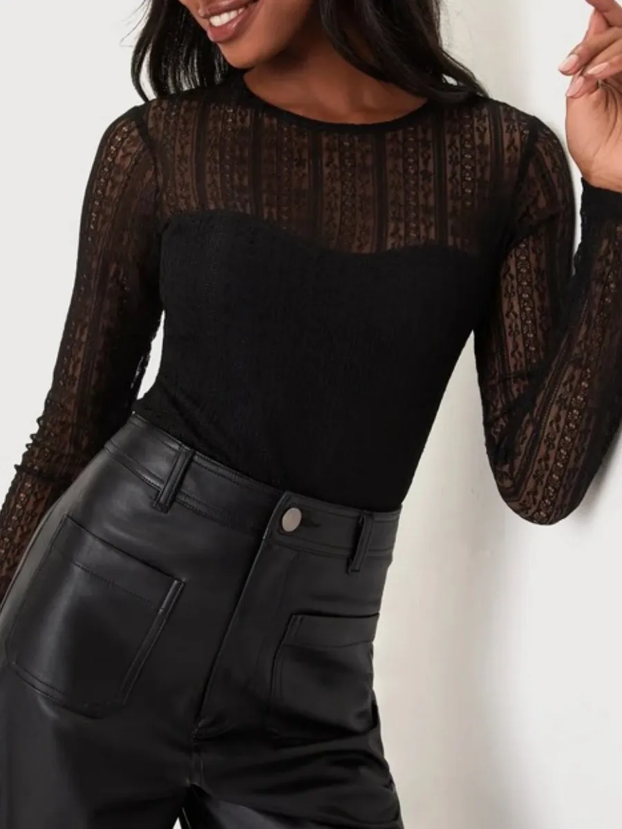 Slim Fit Lace Bodysuit