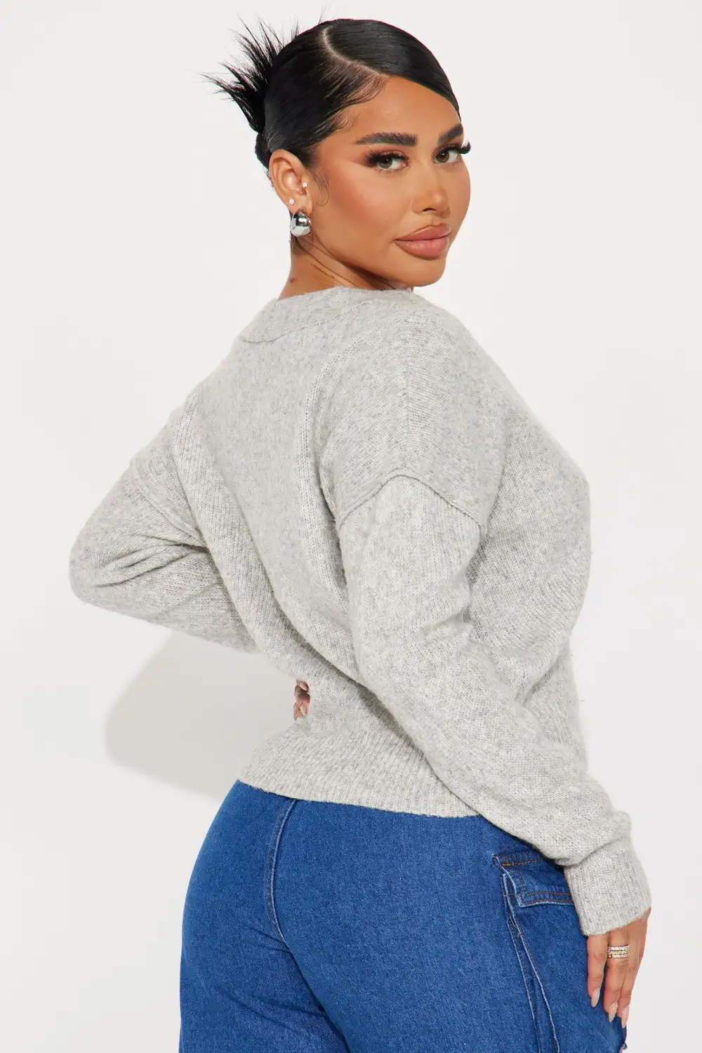 Ainsley Cardigan - Heather Grey