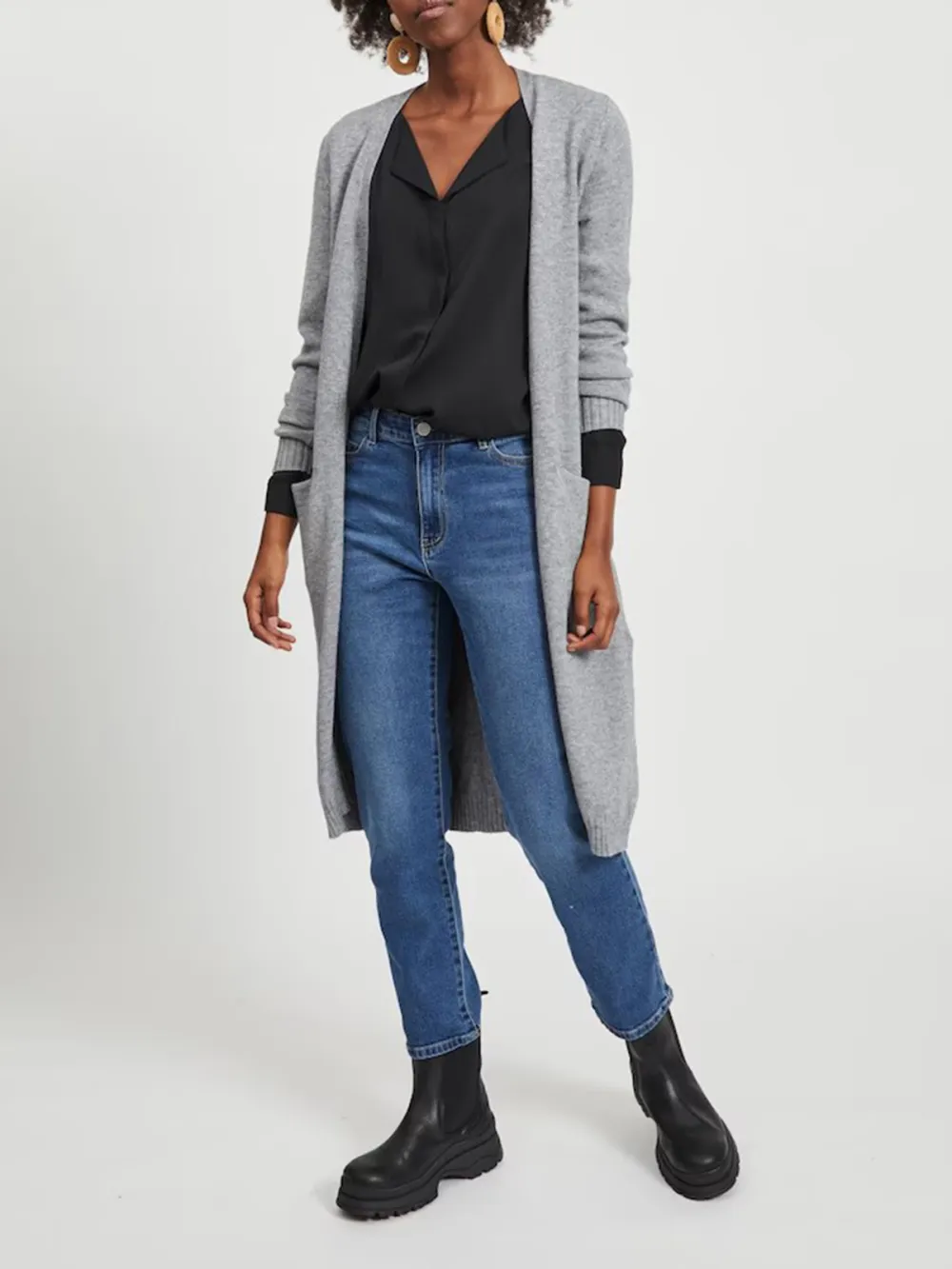 Plain Colored Casual Style Knitwear Sweaters