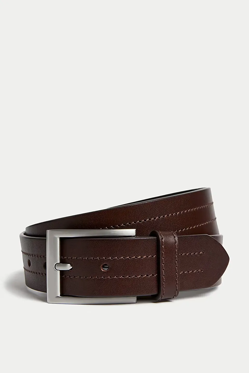Detachable Italian Rectangle-Buckle Belt