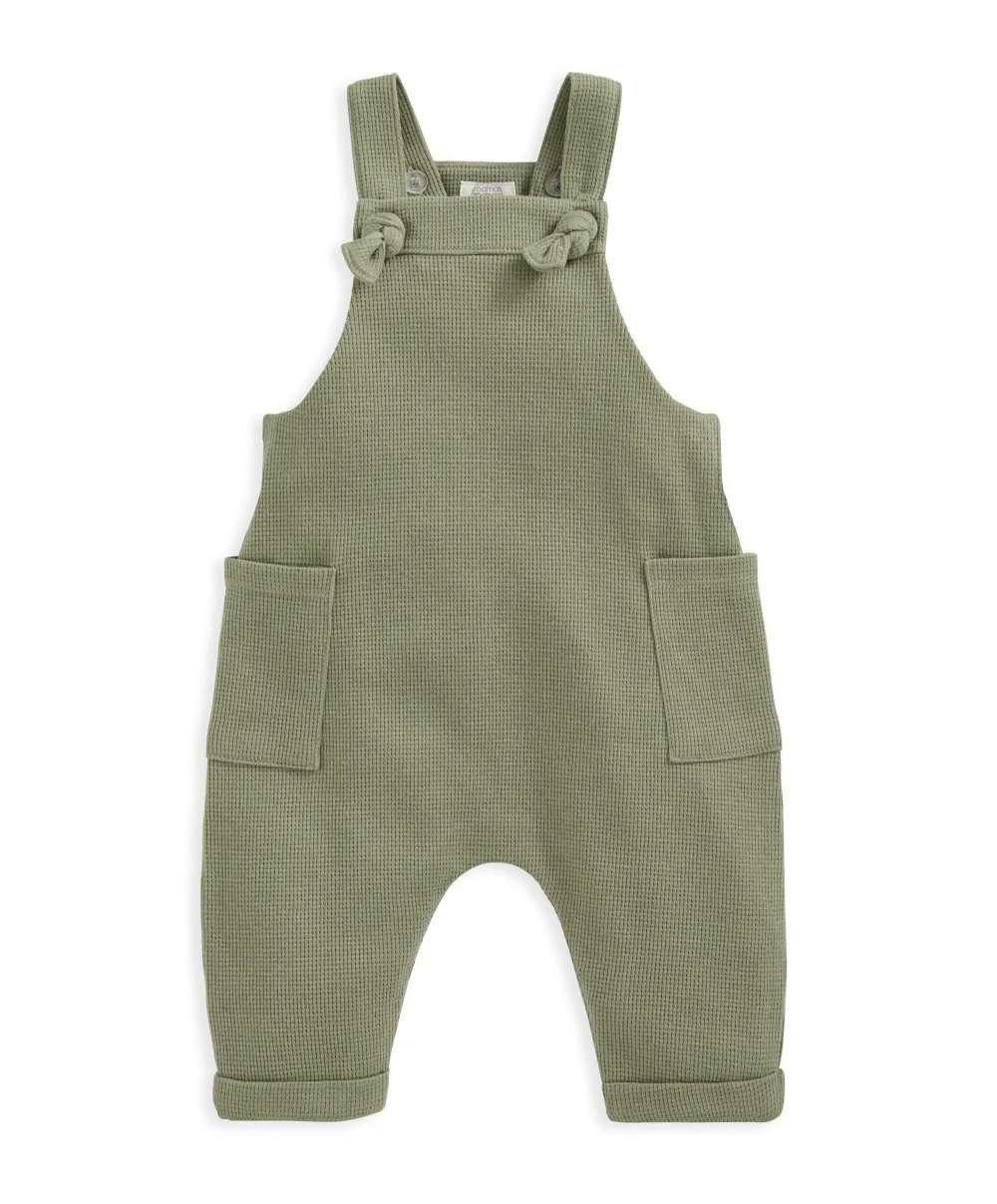 Dungarees & Bodysuit Outfit Set - Green