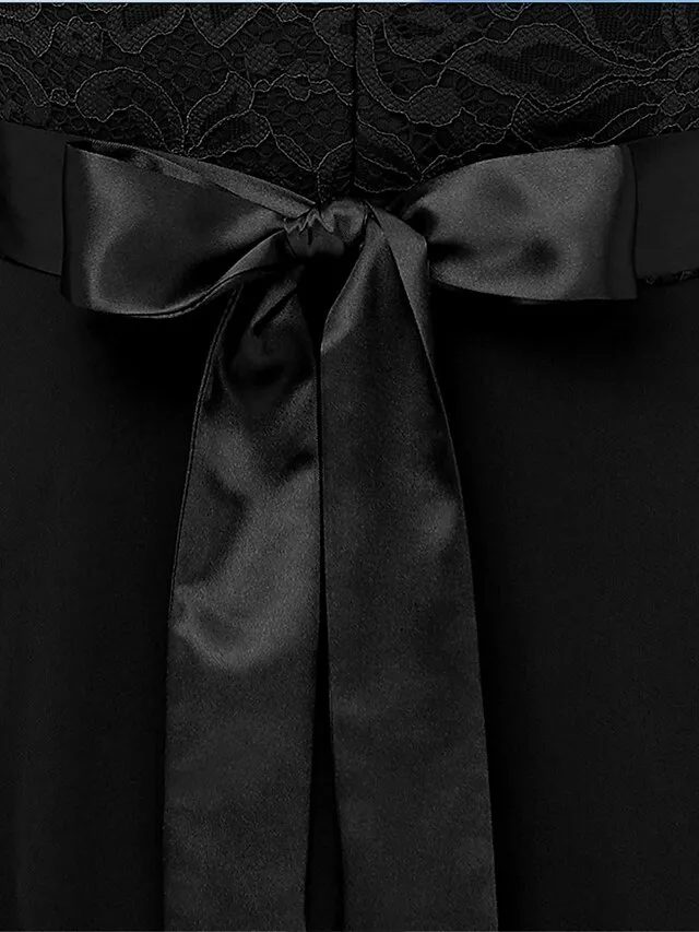 Women‘s Party Dress Lace Dress Knee Length Dress Pink Red Wine Dark Blue Red White Black Sleeveless Pure Color Lace Spring Summer Crew Neck Elegant 2022 XS S M L XL XXL XXXL