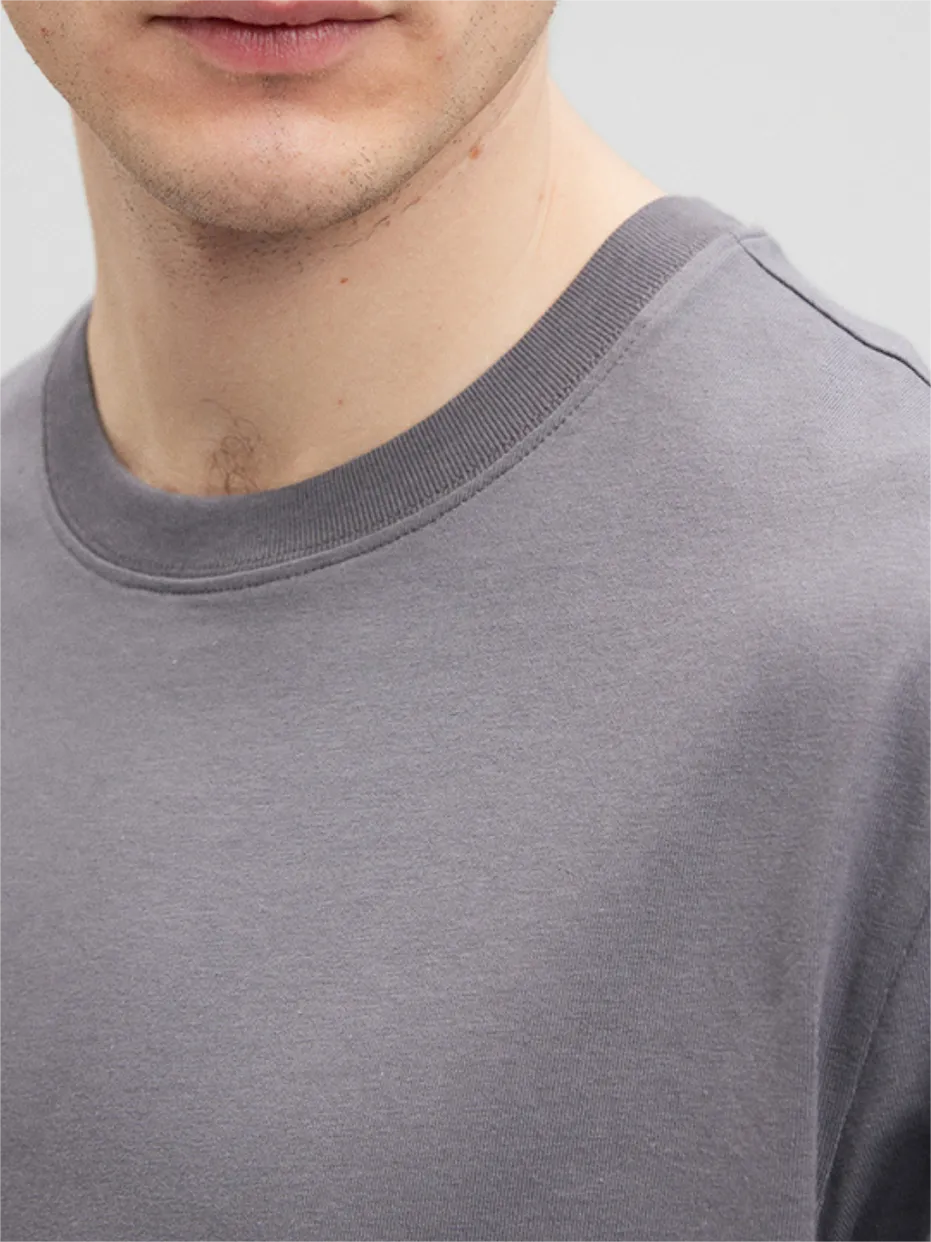 Gray Short - Sleeve Graphic Tee