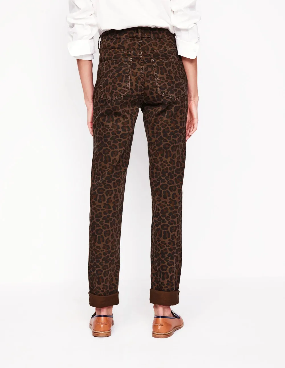 Girlfriend Jeans -Leopard