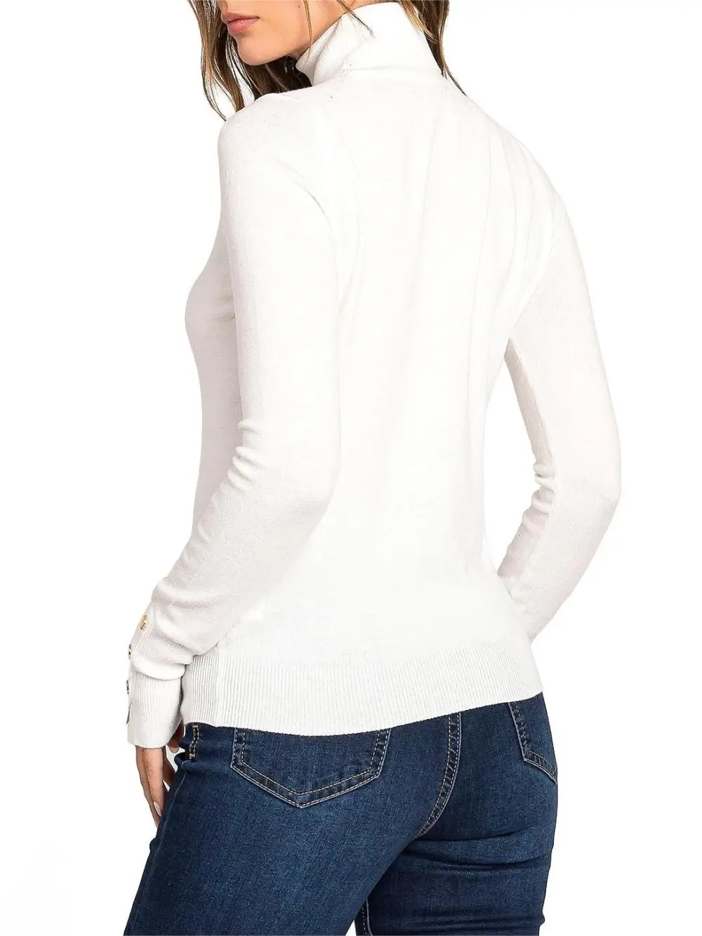 White Surplice - Style Long - Sleeve Top