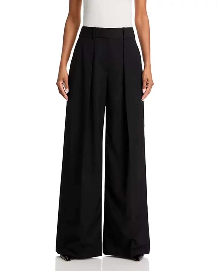 Removable Embossed Leather Belt Pants