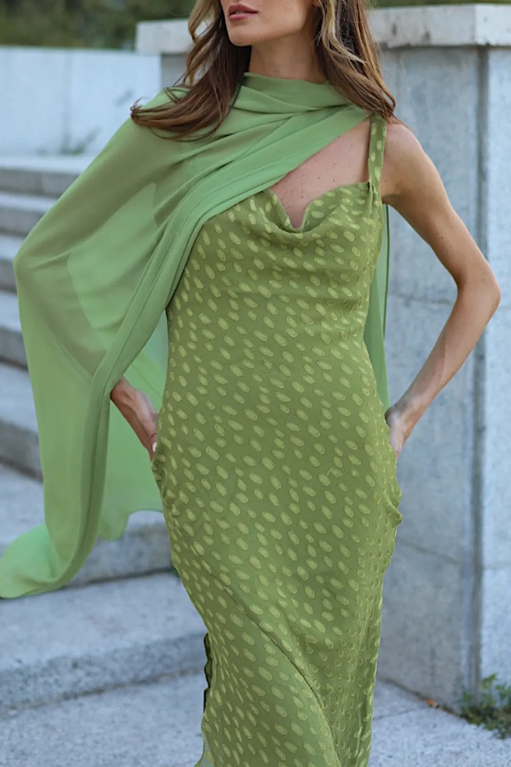 Olive Oil Casual Style Shawl