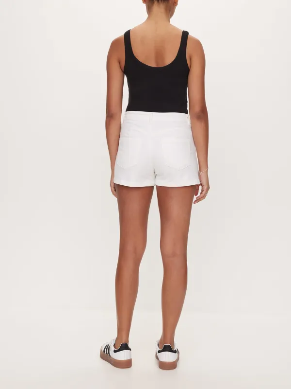 White Daily Denim Short