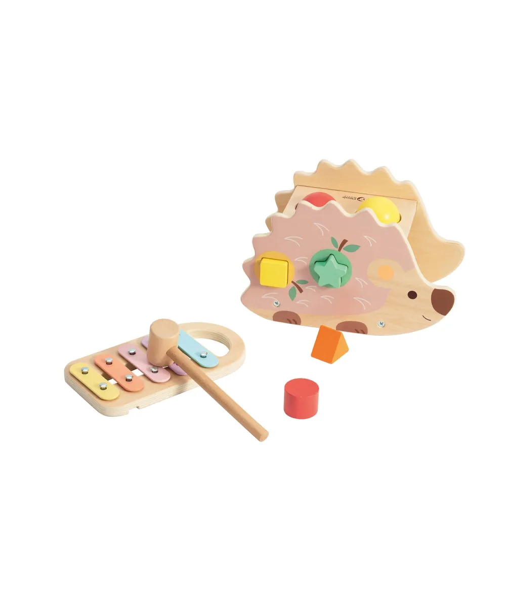 Classic World Hedgehog Wooden Hammer Toy