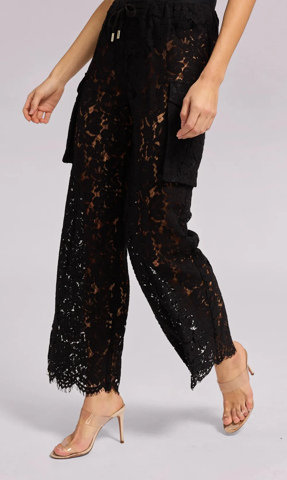 Drawstring Lace Cargo Pant