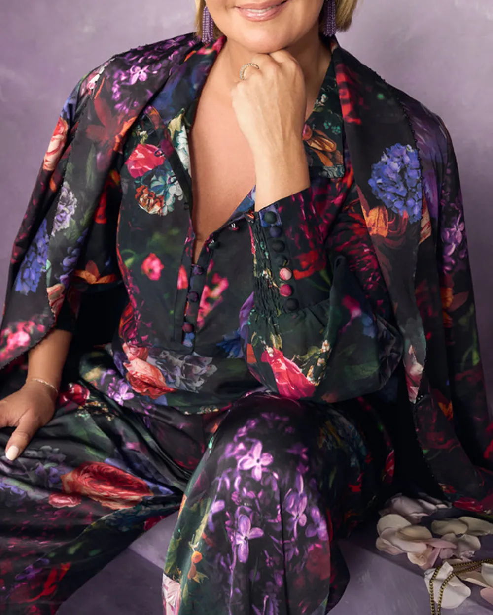 Printed Satin Jacket