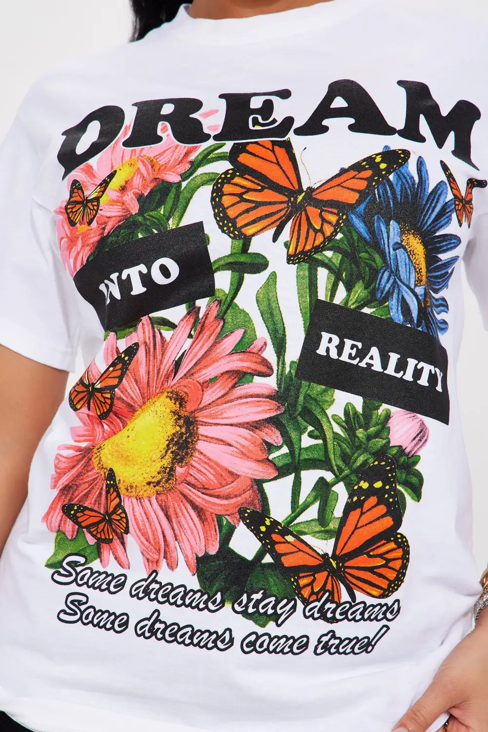 Dream Into Reality Graphic Tee - White